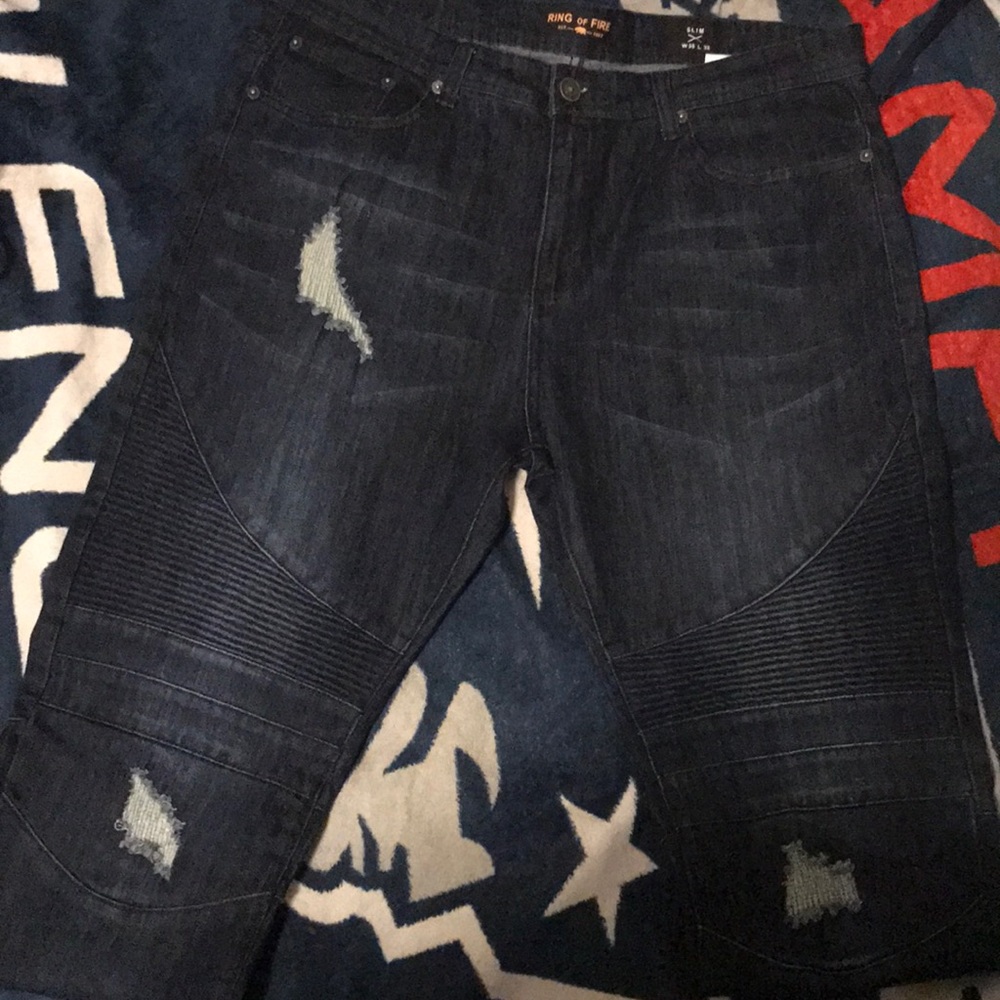 Ring of fire biker jeans